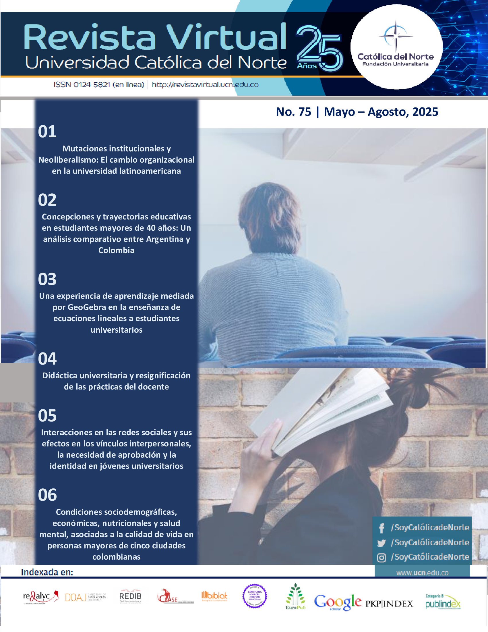 					Ver Núm. 75 (2025): N° 75 | Mayo-Agosto (2025)
				